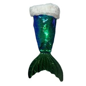 Mermaid Tail Sequins‎ Christmas Holiday Stocking